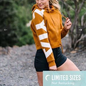 Zyia Camel Zyia Sleeve Hoodie